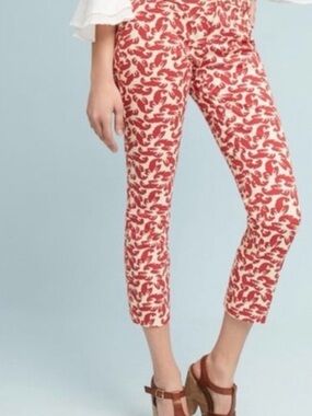 Anthropologie Essential slim crop pants